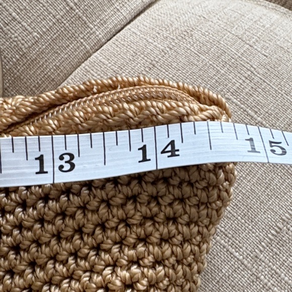 The Sak Beige Straw Tote with Brown Trim - Picture 12 of 16